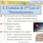 The Second Law of Thermodynamics. Increasing entropy (unavailable energy) Order -> disorder (systems left to themselves) Evolution requires. Disorder -> order. Simple -> complex. What do we observe in nature? Order -> disorder (deterioration) Less available energy over time. Increased randomness over Dr. Heinz Lycklama.